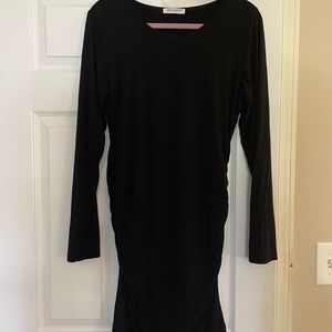 Black maternity stretchy dress